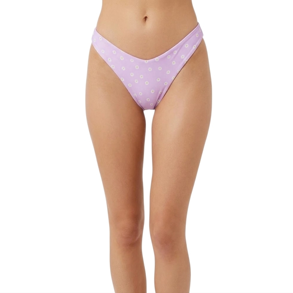 We Wore‎ What Delilah Cheeky Bikini Swim Bottom Lilac Daisies XS